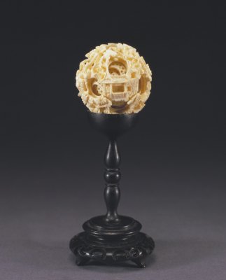 图片[1]-Ivory carving multi-layer set ball-China Archive